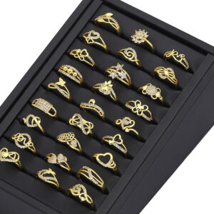 Jxx Wholesale Zirconia Rings for Ladies – Gold Plated Style Jewellery with A number of Designs